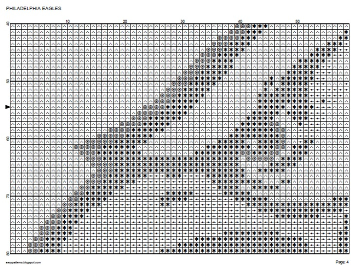 EASY PATTERNS Philadelphia Eagles Cross stitch Pattern - Philadelphia Eagles Cross Stitch Pattern