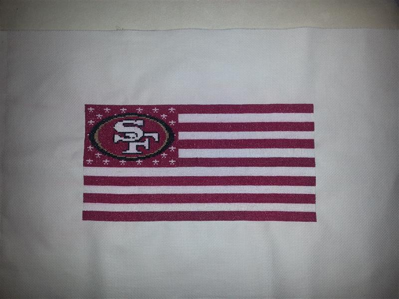 EASY PATTERNS San Francisco 49ers Cross stitch Pattern - San Francisco Cross Stitch Patterns