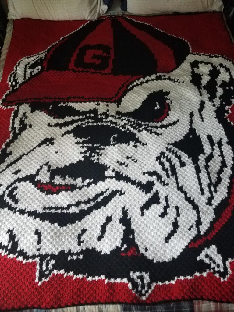 EASY PATTERNS University Of Georgia Bulldogs Cross stitch Pattern - University Of Georgia Cross Stitch Patterns