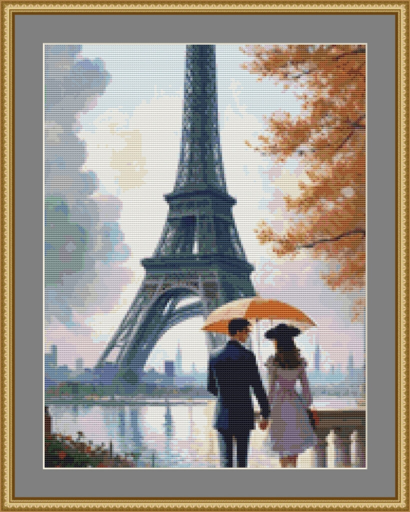 Eiffel Tower Cross Stitch Pattern By Avalon Cross Stitch - Eiffel Tower Cross Stitch Pattern Free