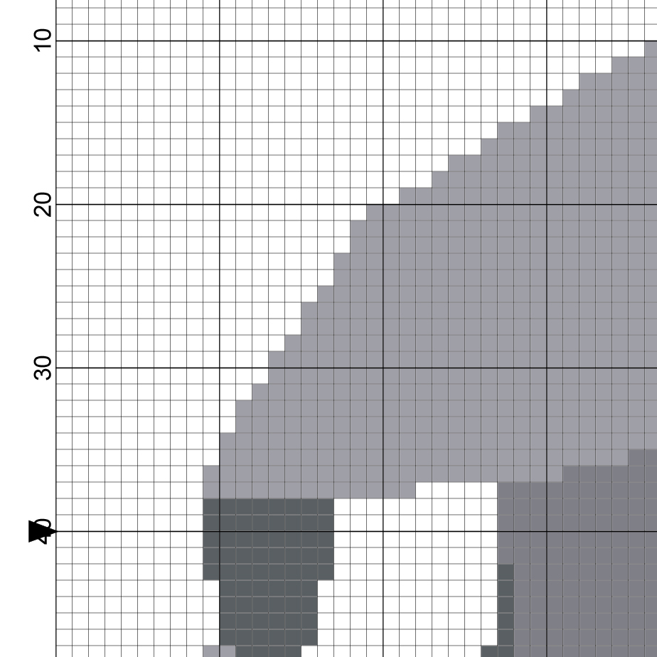 Elephant Origami Cross Stitch Pattern Daily Cross Stitch - Easy Elephant Cross Stitch Pattern