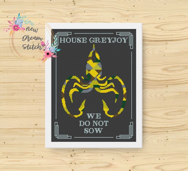 Family Crest Cross Stitch Pattern TV Show Cross Stitch Chart We Do  - Family Crest Cross Stitch Pattern