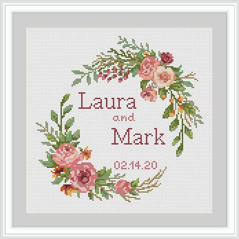 Felting Wedding Cross Stitch Pattern Modern Cross Stitch Pattern  - Wedding Cross Stitch Patterns Download Pdf