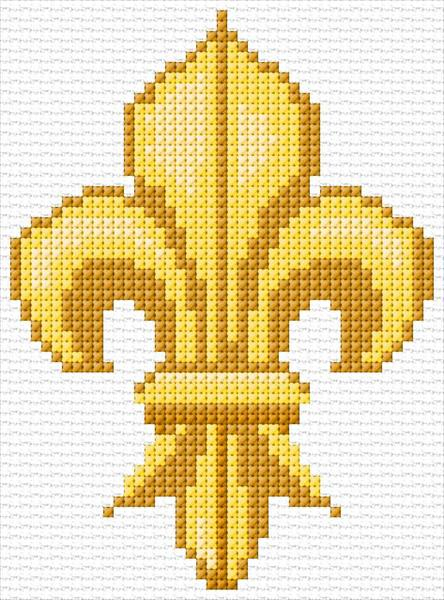 Fleur De Lis Cross Stitch Designs - Fleur De Lis Cross Stitch Pattern Free