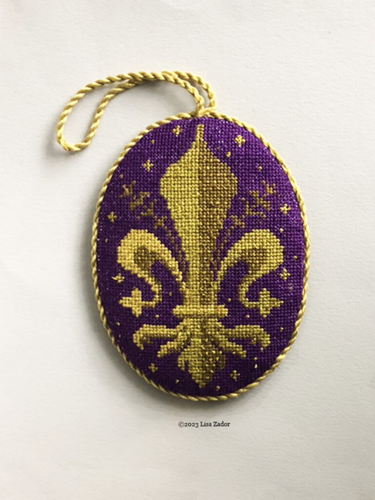 Fleur De Lis Cross stitch Pattern Florentine Cross stitch Ornament PDF  - Fleur De Lis Cross Stitch Pattern Free