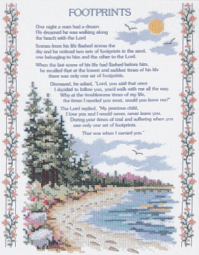 Footprints In The Sand Cross Stitch Kit Cross Stitch Patterns - Free Footprints In The Sand Cross Stitch Pattern