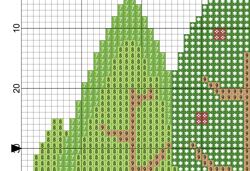 Forest Cross Stitch Pattern Daily Cross Stitch - Frosty Forest Cross Stitch Pattern