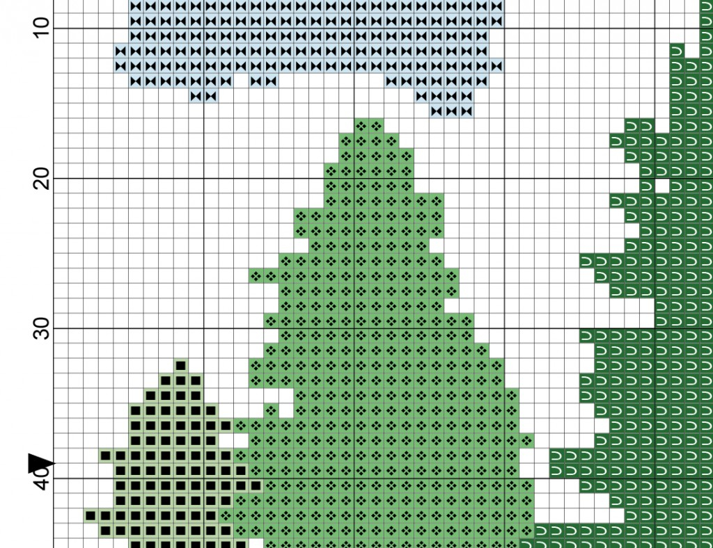 Forest Fawn Cross Stitch Pattern Daily Cross Stitch - Frosty Forest Cross Stitch Pattern