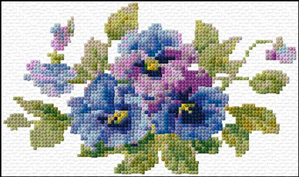 Forget me Not 17 1721 x stitch 10 Free Patterns Online - Forget Me Not Cross Stitch Pattern