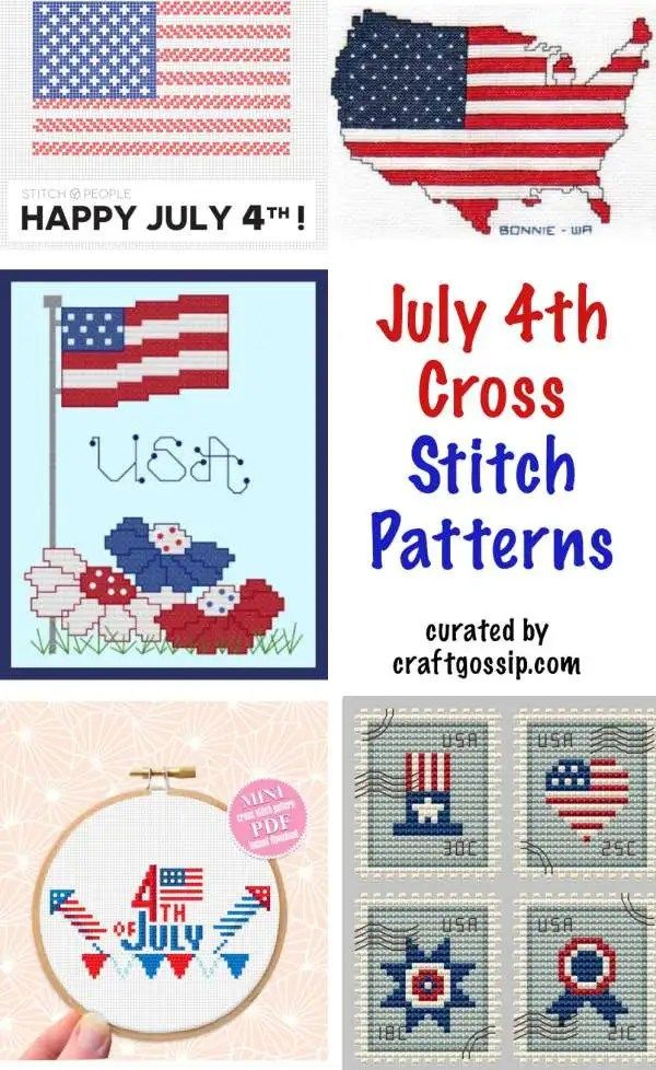 Fourth Of July Cross Stitch Patterns In 2024 Patriotic Cross Stitch  - Free 4th Of July Cross Stitch Patterns