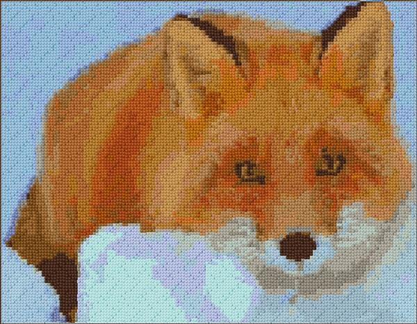 Fox Cross Stitch Designs - Free Fox Cross Stitch Pattern