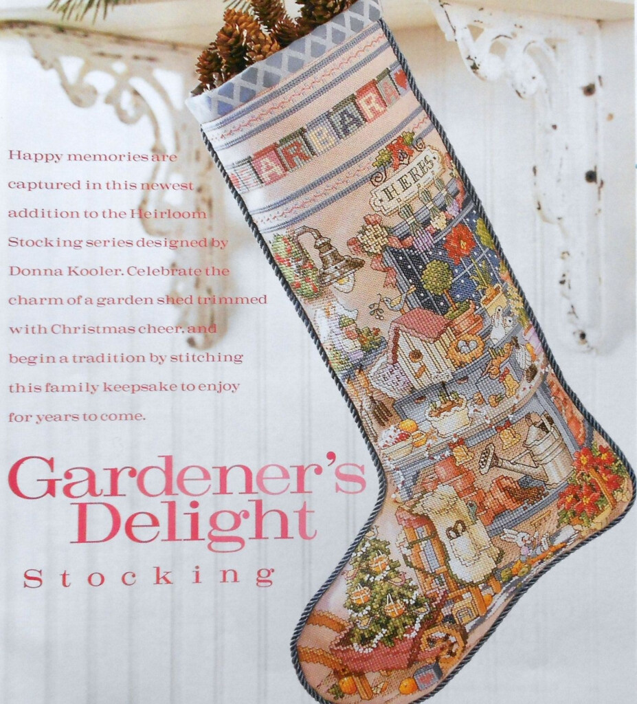 Free Christmas Stocking Cross Stitch Patterns Santa Dimensions Kit  - Printable Free Christmas Stocking Cross Stitch Patterns To Download