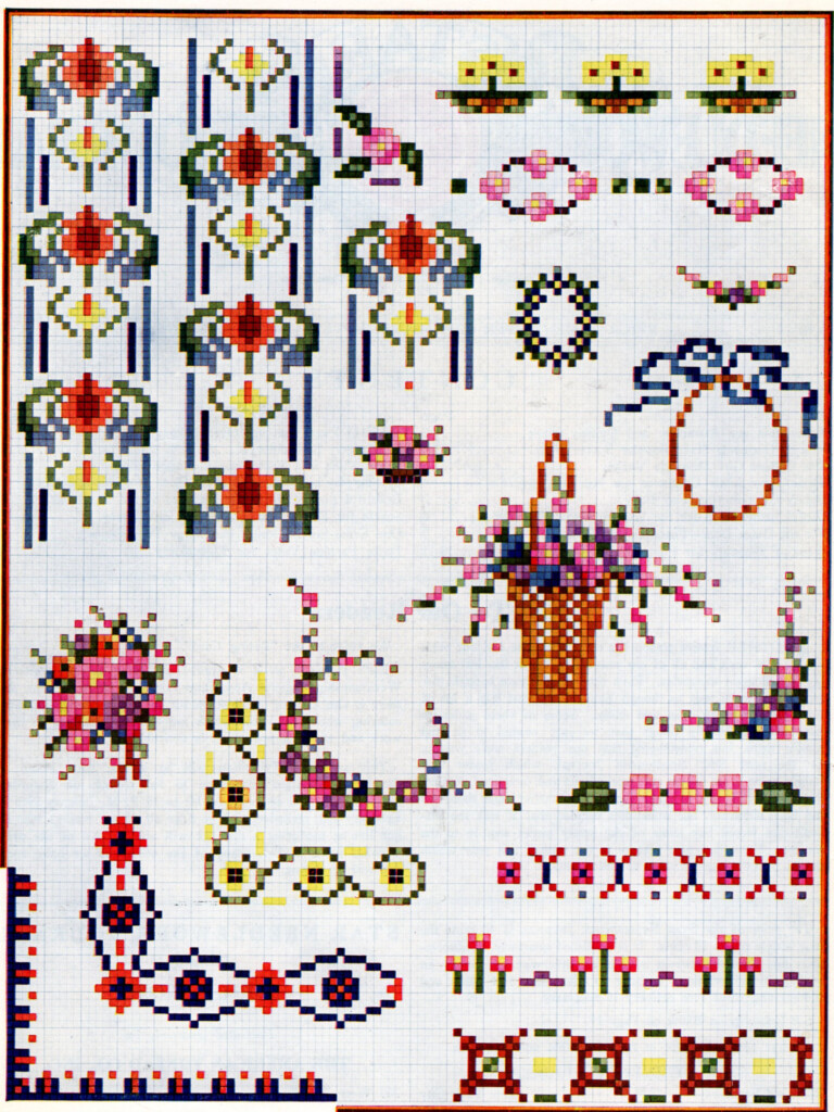 Free Cross Stitch Patterns Archives Vintage Crafts And More - Free Download Cross Stitch Patterns With Charts