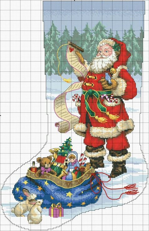 Free Cross Stitch Patterns Christmas Stockings - Printable Free Christmas Stocking Cross Stitch Patterns To Download