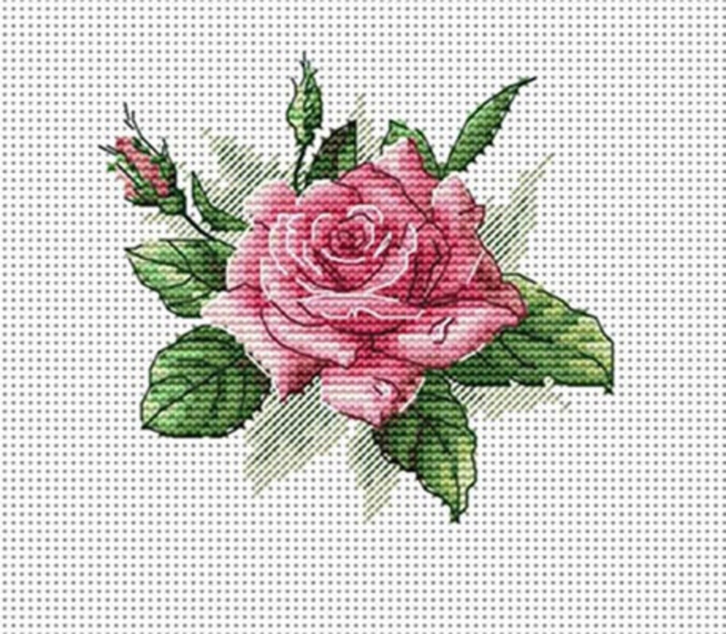 Free Cross Stitch Patterns Rose - Cross Stitch Floral Patterns Free
