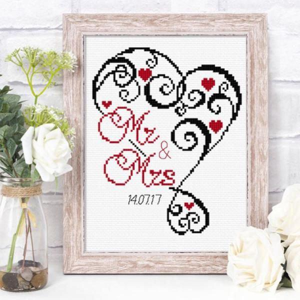 Free Cross Stitch Patterns Wedding - Marriage Wedding Cross Stitch Patterns Free