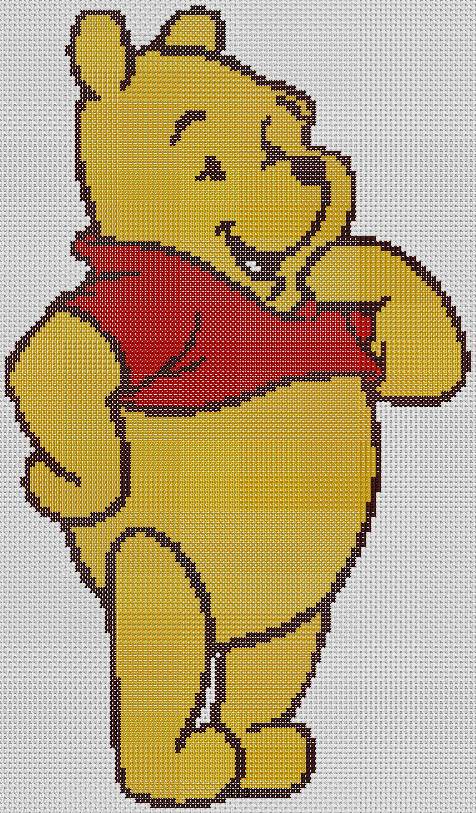 Free Cross Stitch Patterns Winnie The Pooh Large Cross Stitch 4 Free - Cute Animal Cross Stitch Patterns Free