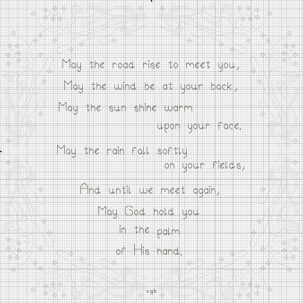 Free Irish Blessing Cross Stitch Pattern - Irish Blessing Cross Stitch Pattern