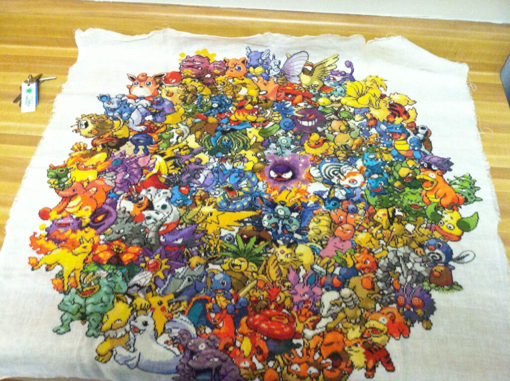 Free Pokemon Cross Stitch Pattern Lord Libidan - Pokemon Cross Stitch Pattern Book