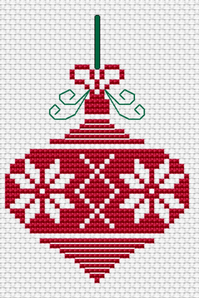 Free Printable Christmas Ornament Cross Stitch Patterns  - Free Printable Christmas Ornament Cross Stitch Patterns