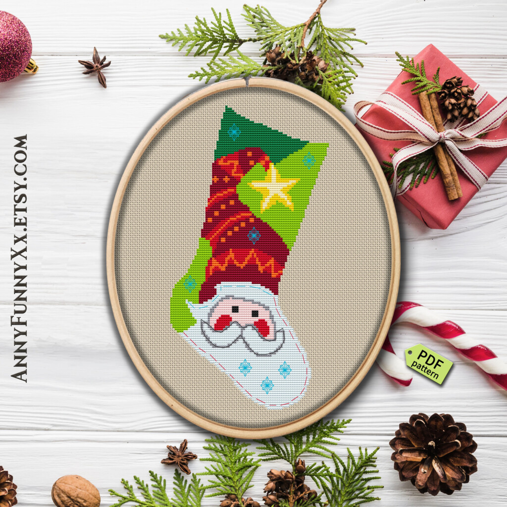Free Printable Cross Stitch Christmas Stocking Patterns Free Printable - Cross Stitch Christmas Stocking Patterns