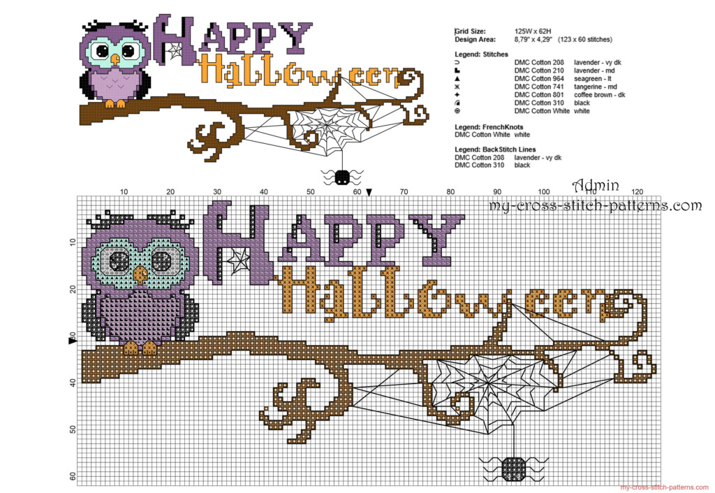 Free Printable Halloween Cross Stitch Patterns Free Templates Printable - Printable Free Halloween Cross Stitch Patterns