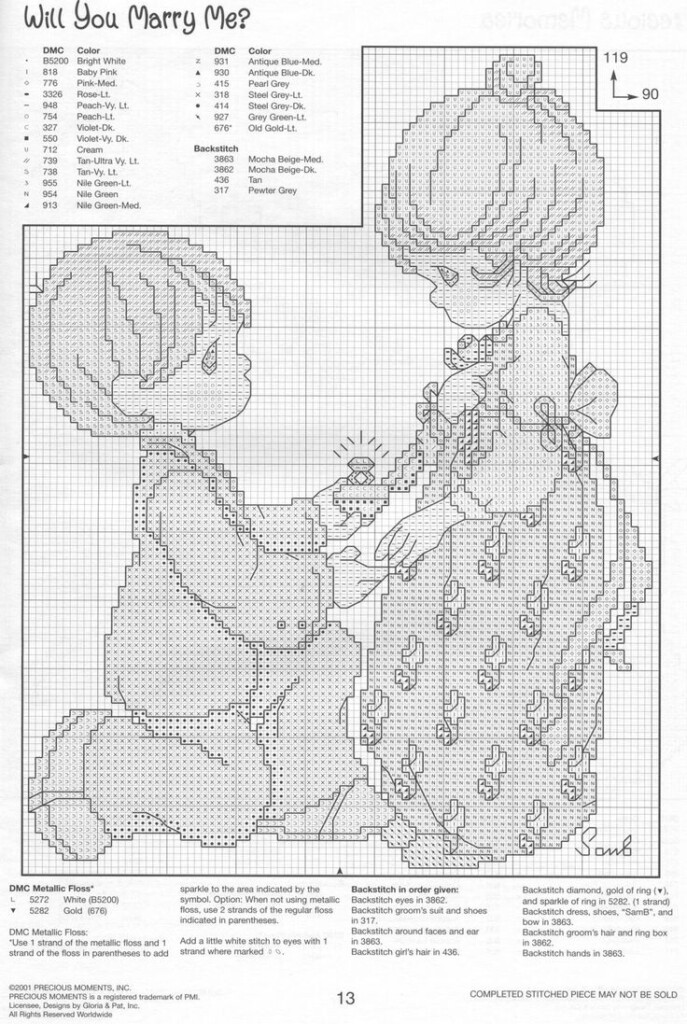 Free Printable Pdf Precious Moments Cross Stitch Patterns Printable  - Free Printable Pdf Precious Moments Cross Stitch Patterns