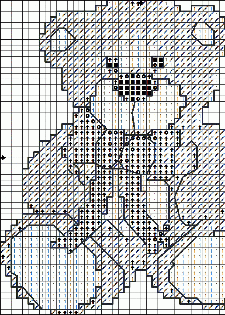 Free Teddy Bear Cross Stitch Patterns - Me To You Bear Cross Stitch Patterns