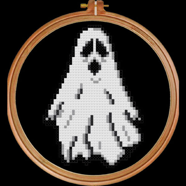 Freebie Friday PDF Basic Sheet Ghost Free Cross Stitch Pattern - Free Ghost Cross Stitch Patterns