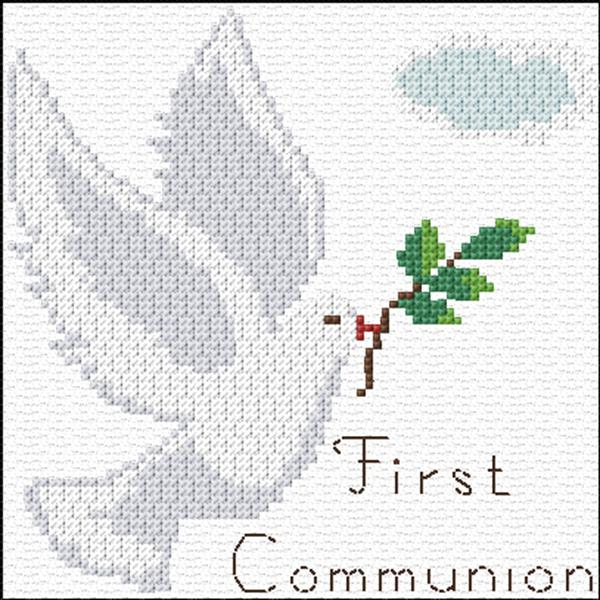 Frst Communion Cross Stitch Designs - Holy Communion Cross Stitch Pattern