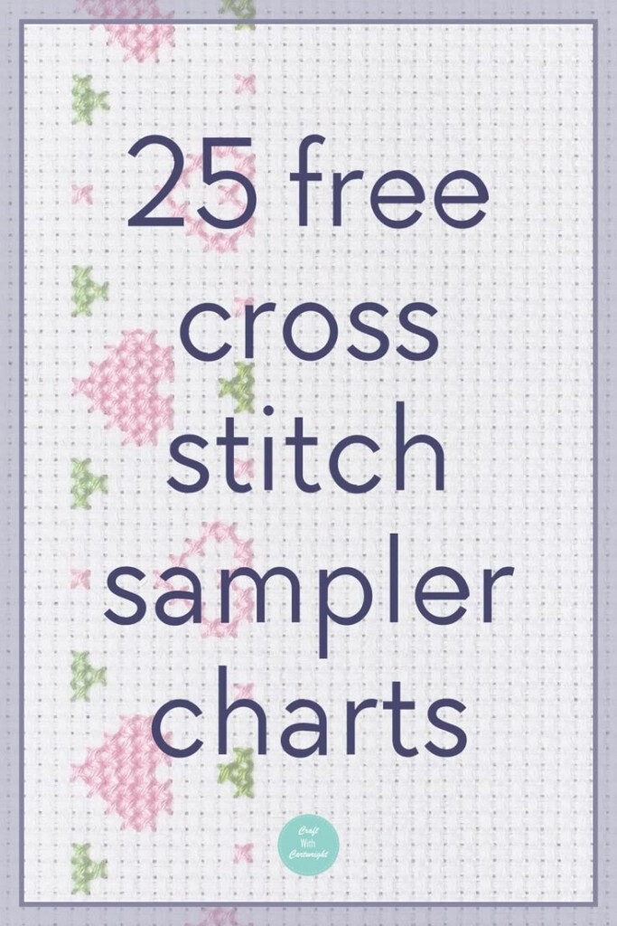 Get 25 Free Cross Stitch Sampler Charts - Primitive Cross Stitch Sampler Patterns