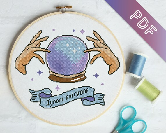 Goth Cross Stitch Pattern Modern Cross Stitch PDF Pattern Etsy - Modern Cross Stitch Pattern Book