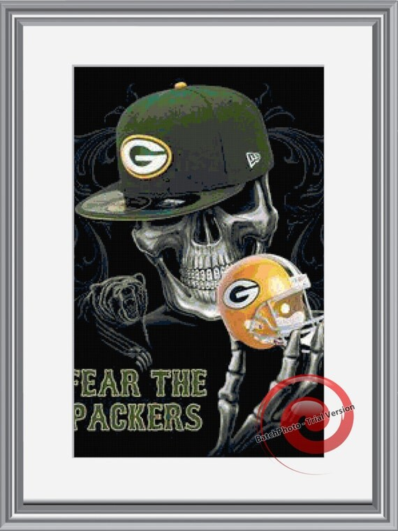 Green Bay Packers Football Cross Stitch By KustomCrossStitch - Green Bay Packers Cross Stitch Patterns