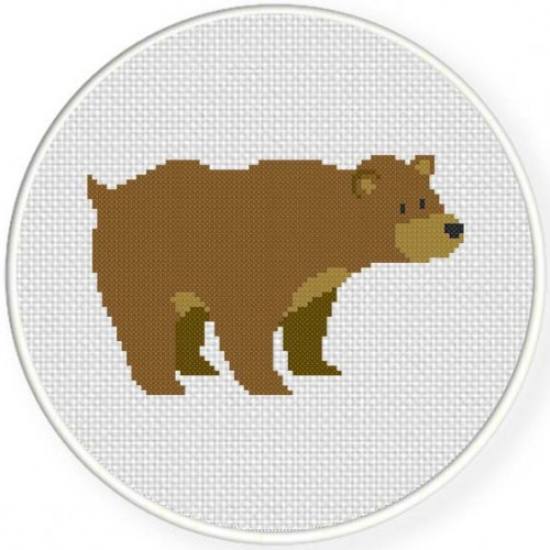 Grizzly Bear Cross Stitch Pattern Daily Cross Stitch - Grizzly Bear Cross Stitch Patterns