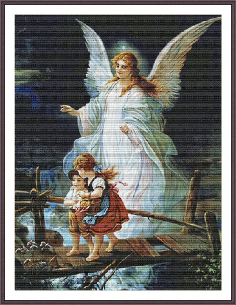 Guardian Angel Cross Stitch Pattern Cross Stitch PDF Chart Etsy - Guardian Angel Cross Stitch Pattern