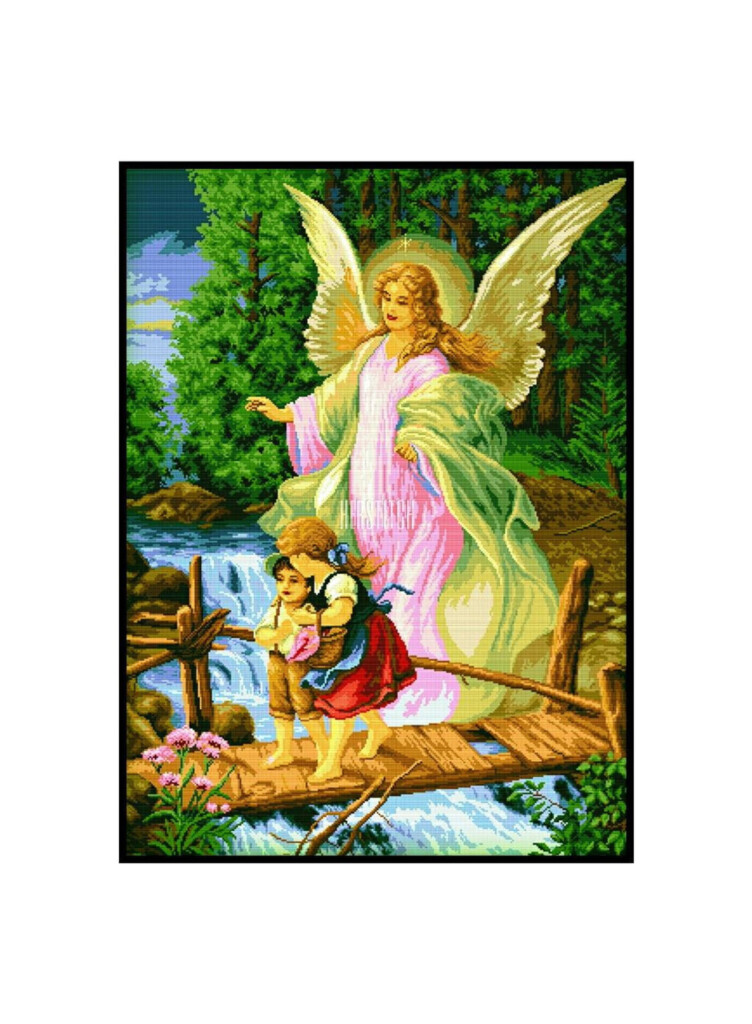 Guardian Angel Cross Stitch PDF Pattern Etsy - Guardian Angel Cross Stitch Pattern