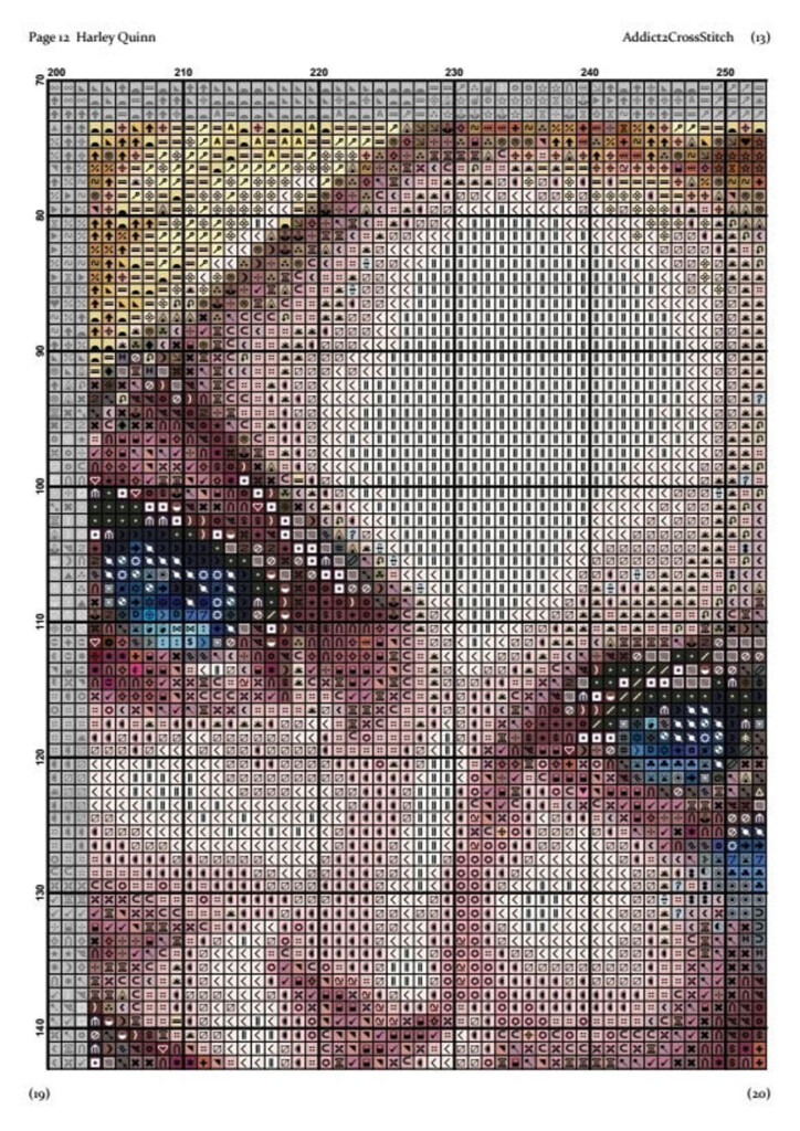 Harley Quinn Cross Stitch Pattern Cross Stitch Comics Etsy - Harley Quinn Cross Stitch Pattern Free