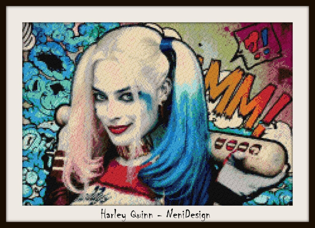 Harley Quinn Cross Stitch Pattern Harley Quinn Pattern DIY Etsy UK - Harley Quinn Cross Stitch Pattern Free