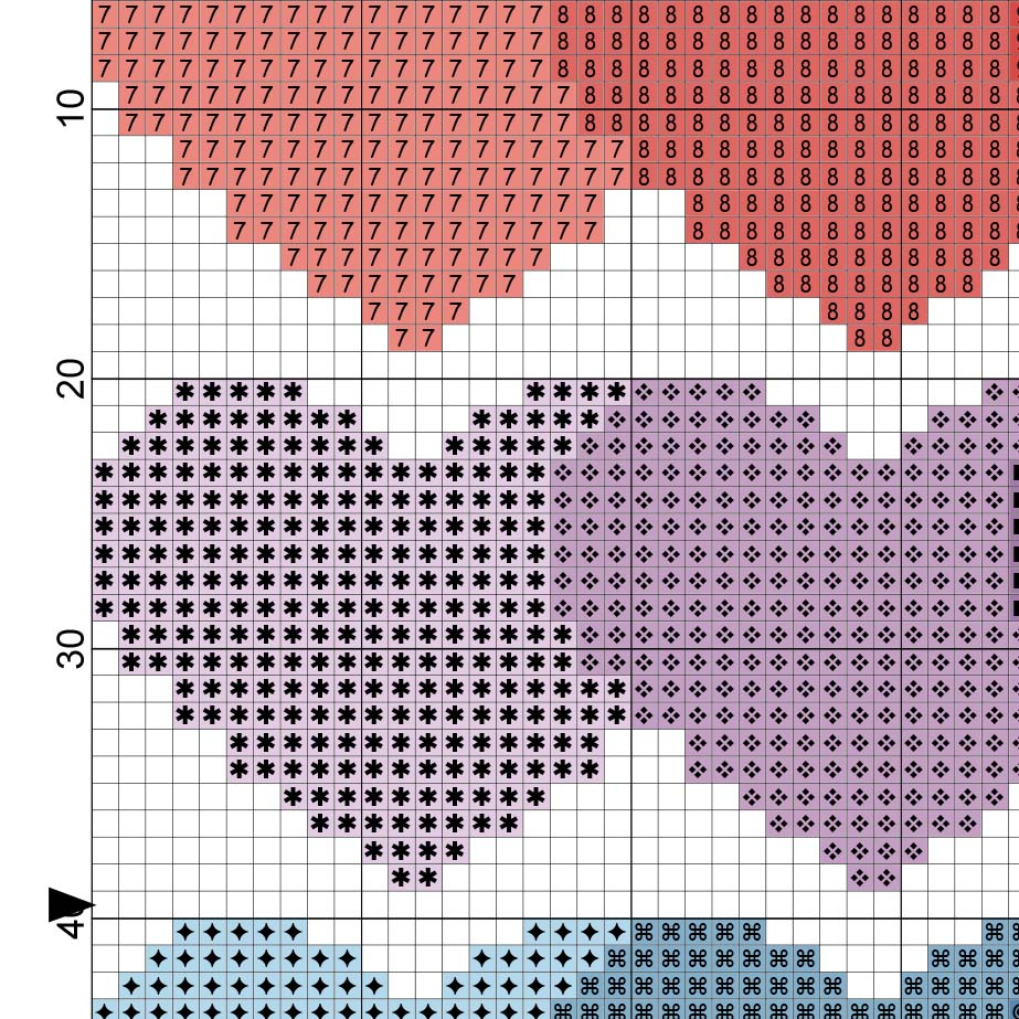 Heart Pattern Cross Stitch Pattern Daily Cross Stitch - Souvenirs Of The Heart Cross Stitch Pattern