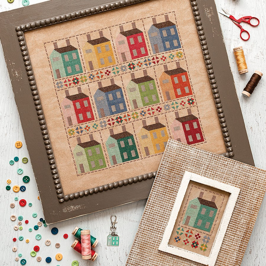 Here Is What You Will Need To Make The Large Prim Village Cross Stitch  - Prim Village Cross Stitch Pattern