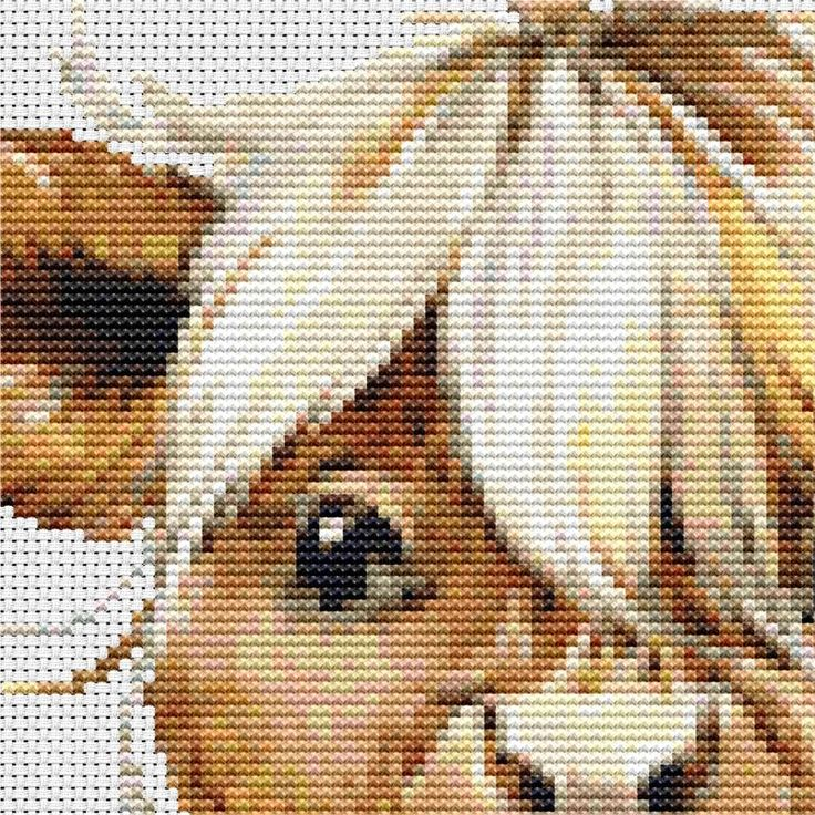 Highland Cow Downloadable Cross Stitch Chart PDF Pattern Etsy Cross  - Highland Cow Cross Stitch Pattern Free Pdf