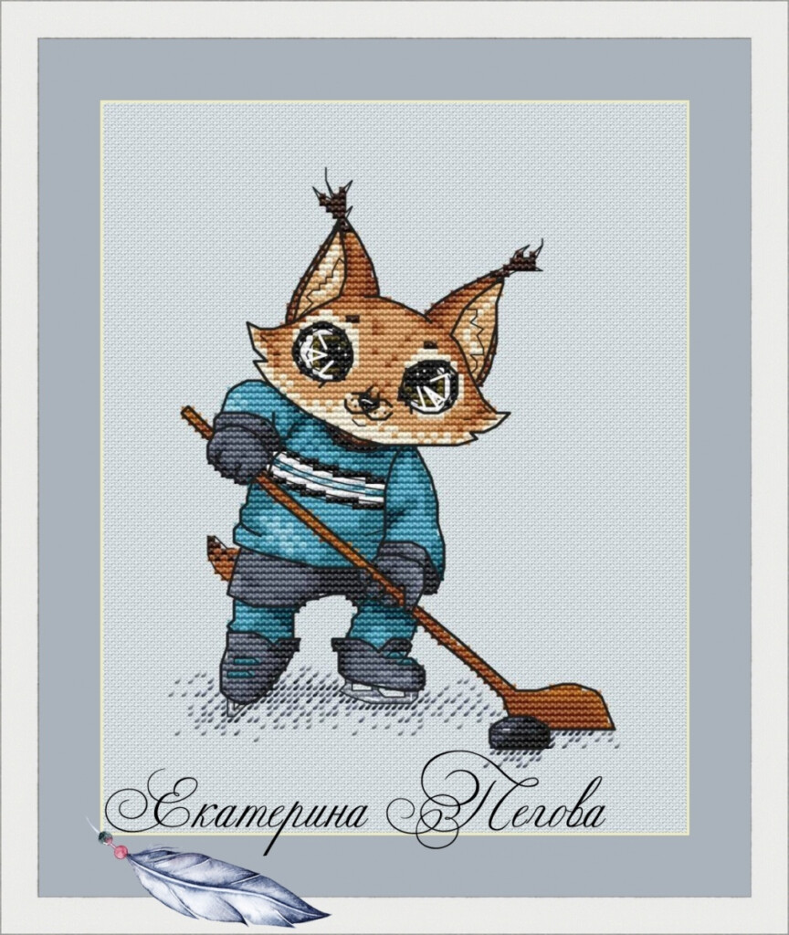 Hockey Cross Stitch Pattern Code EP 013 Ekaterina Pegova Buy Online  - Hockey Cross Stitch Pattern Free