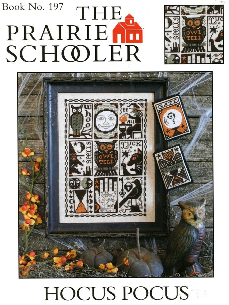 Hocus Pocus By Prairie Schooler Counted Cross Stitch Etsy Prairie  - The Prairie Schooler Cross Stitch Patterns