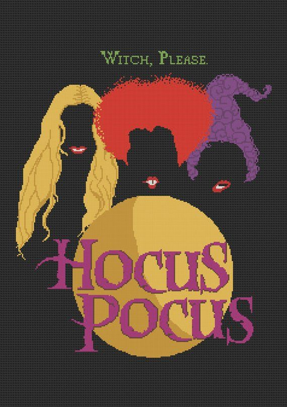 Hocus Pocus Cross Stitch Pattern Fall Cross Stitch Cross Stitch Floss  - Hocus Pocus Cross Stitch Pattern Free