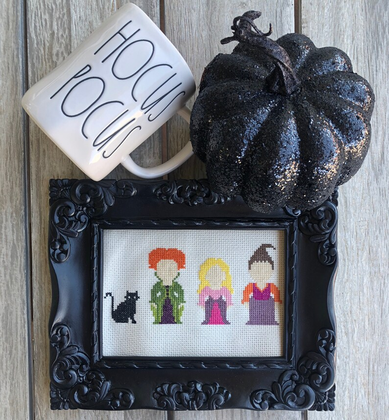 Hocus Pocus Cross Stitch Pattern Hocus Pocus Cross Stitch Halloween  - Hocus Pocus Cross Stitch Pattern Free