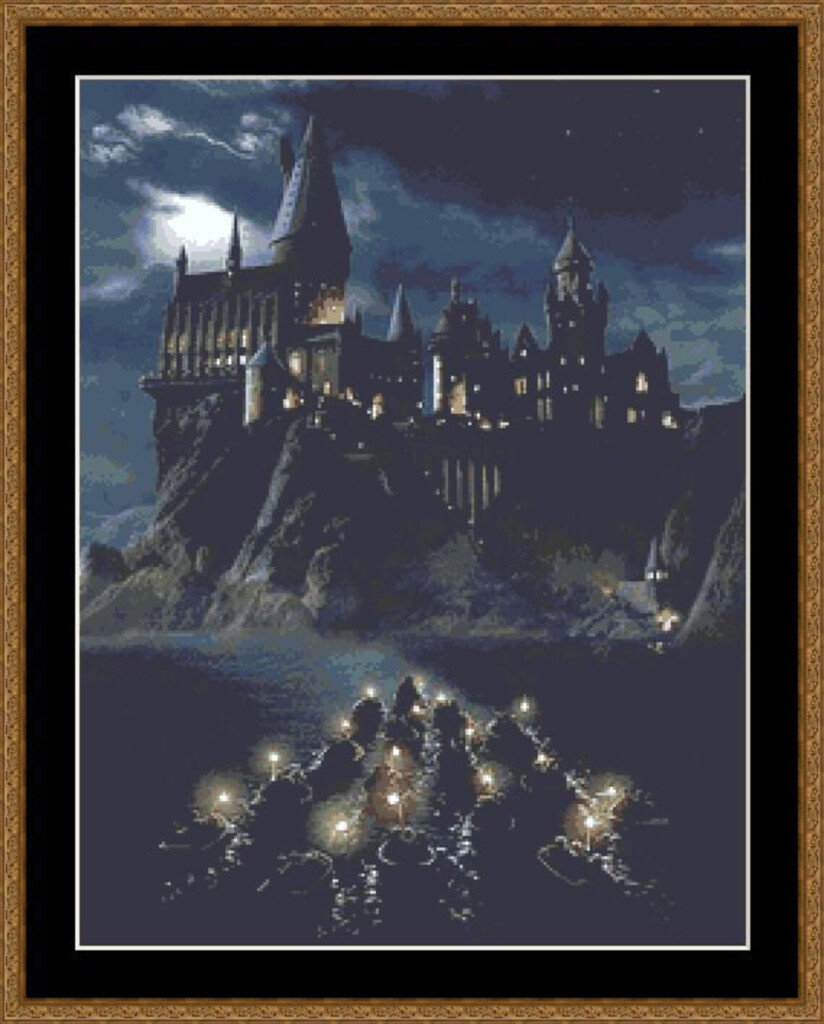 Hogwarts Cross Stitch Pattern Castle Cross Stitch Photo Etsy - Hogwarts Castle Cross Stitch Pattern