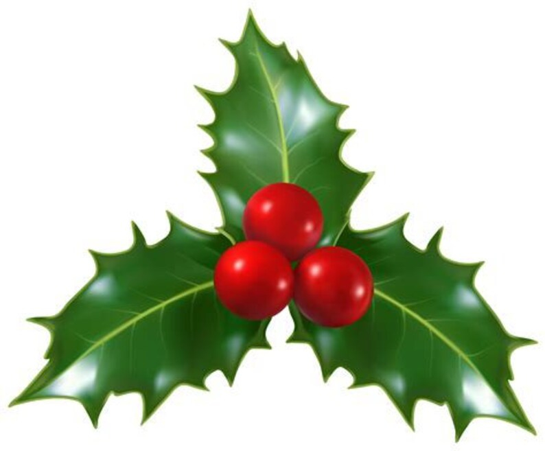 Holly Easy Counted Cross Stitch Pattern Etsy - Small Holly Cross Stitch Pattern