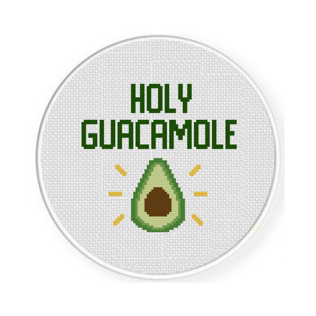Holy Guacamole Cross Stitch Pattern Daily Cross Stitch - Holy Communion Cross Stitch Pattern