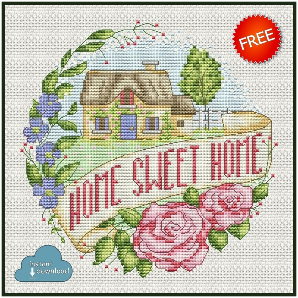 Home Cross Stitch Patterns Cross Stitch Patterns - 3d Cross Stitch House Patterns