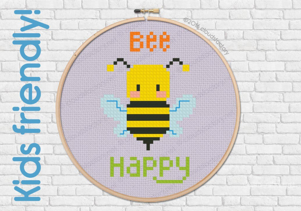 Honey Bee Cross Stitch Pattern Cross Stitch Patterns - Small Bee Cross Stitch Pattern